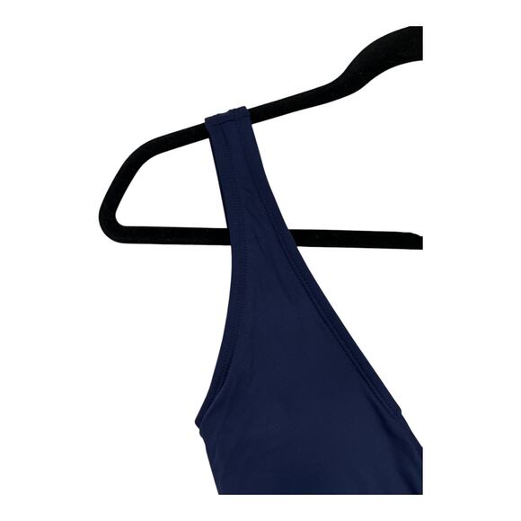 Tommy Bahama Swimsuit Pearl Clara faux wrap one piece navy blue size 4 - Picture 3 of 8